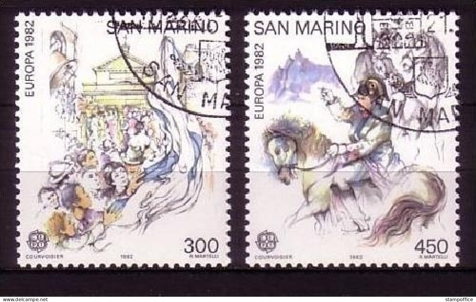 SAN MARINO MI-NR. 1249-1250 O EUROPA 1982 - HISTORISCHE EREIGNISSE - 1982