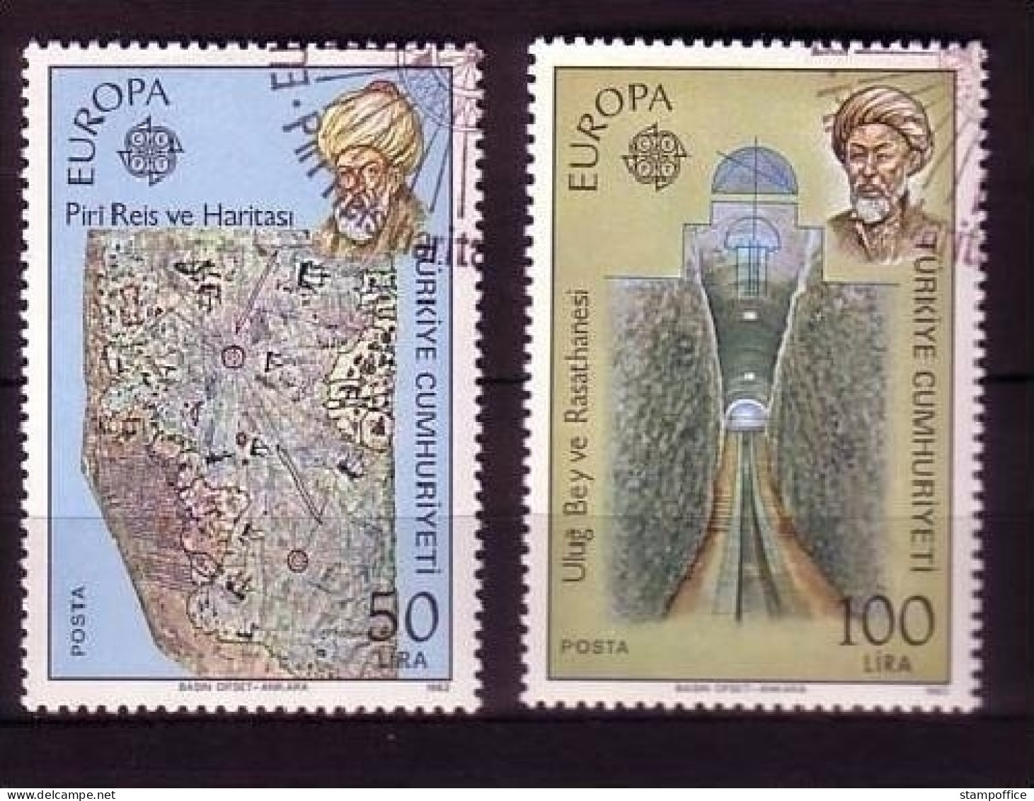 TÜRKEI MI-NR. 2631-2632 GESTEMPELT(USED) EUROPA 1983 GROSSE WERKE - 1983