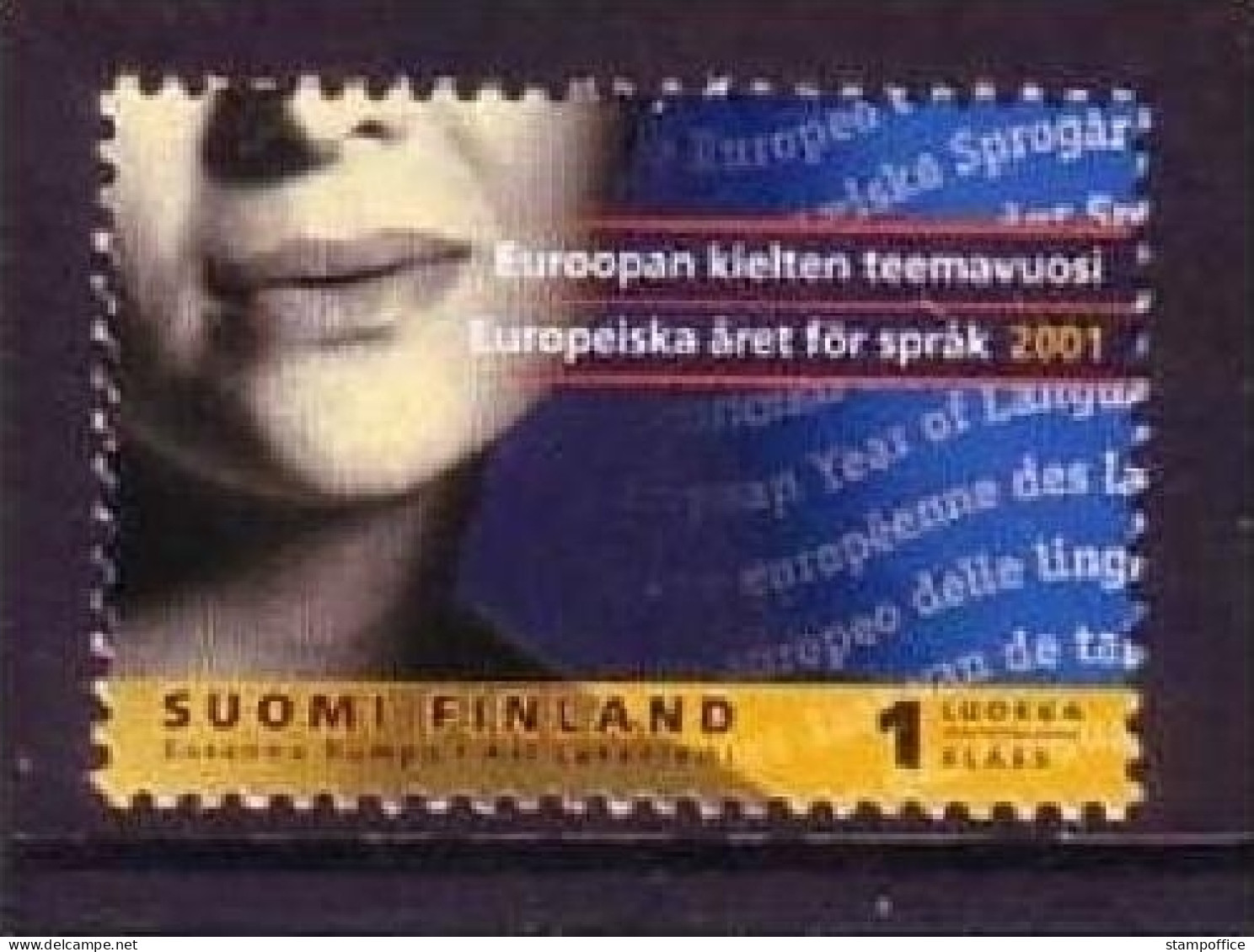 FINNLAND MI-NR. 1554 POSTFRISCH(MINT) MITLÄUFER 2001 JAHR DER SPRACHEN - Nuevos