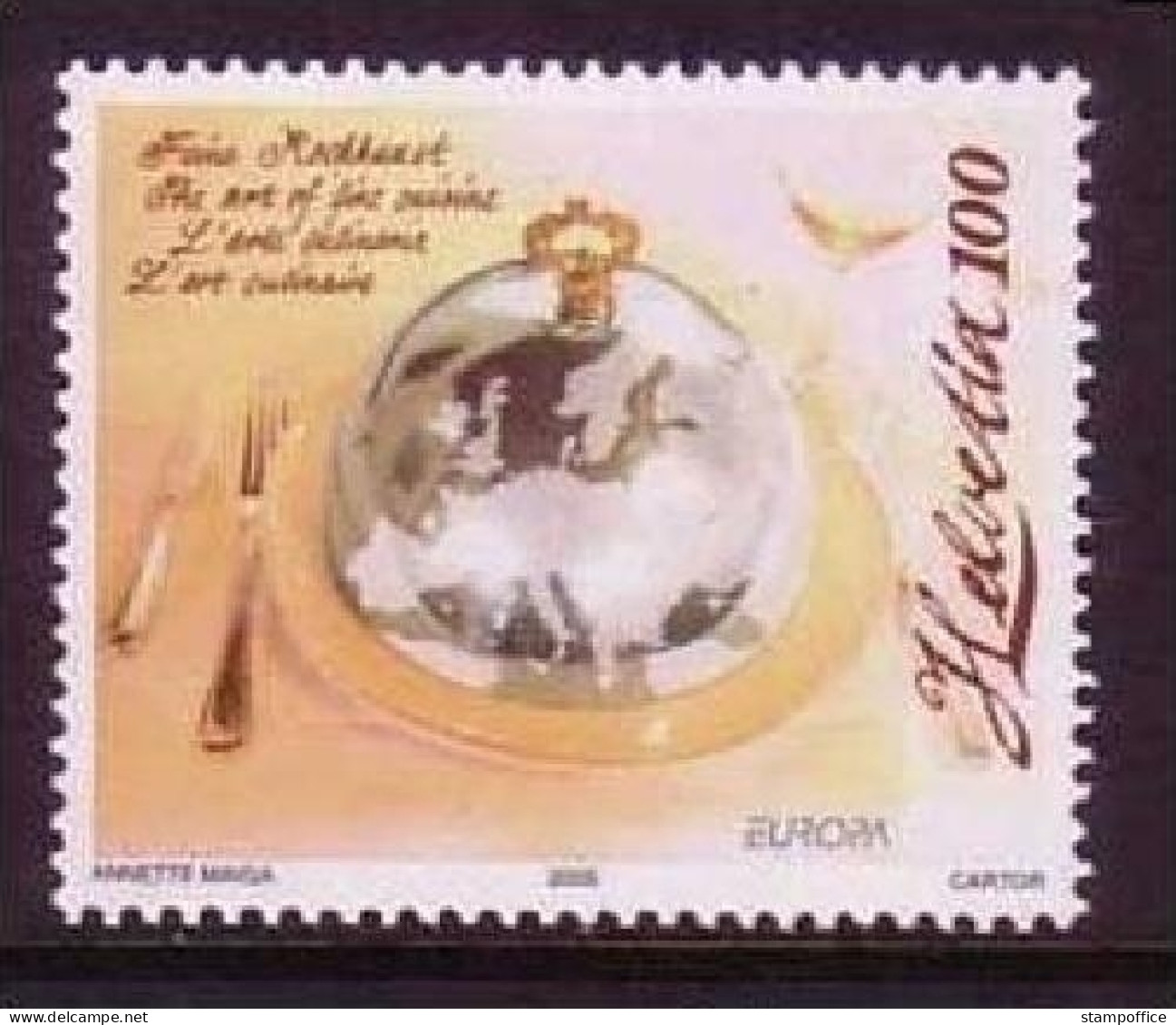 SCHWEIZ MI-NR. 1927 POSTFRISCH(MINT) EUROPA 2005 GASTRONOMIE - 2005