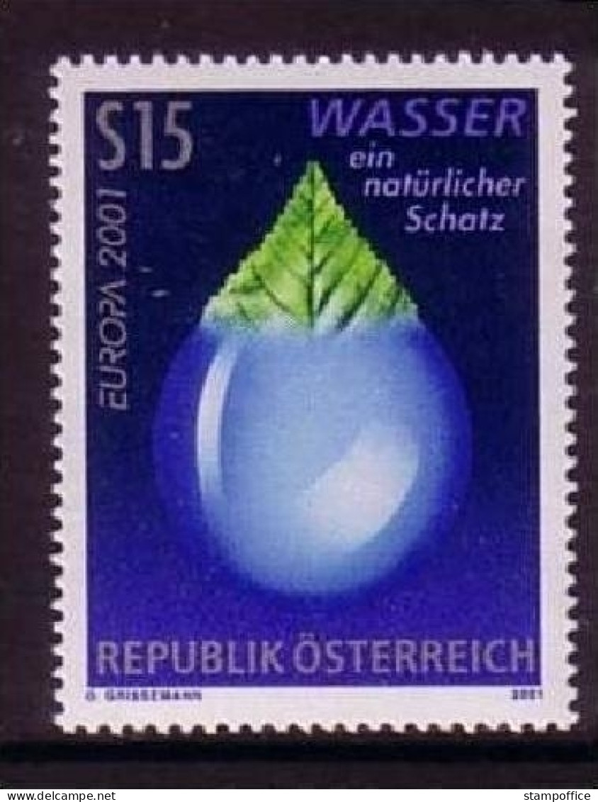 ÖSTERREICH MI-NR. 2344 POSTFRISCH(MINT) EUROPA 2001 - WASSER - 2001