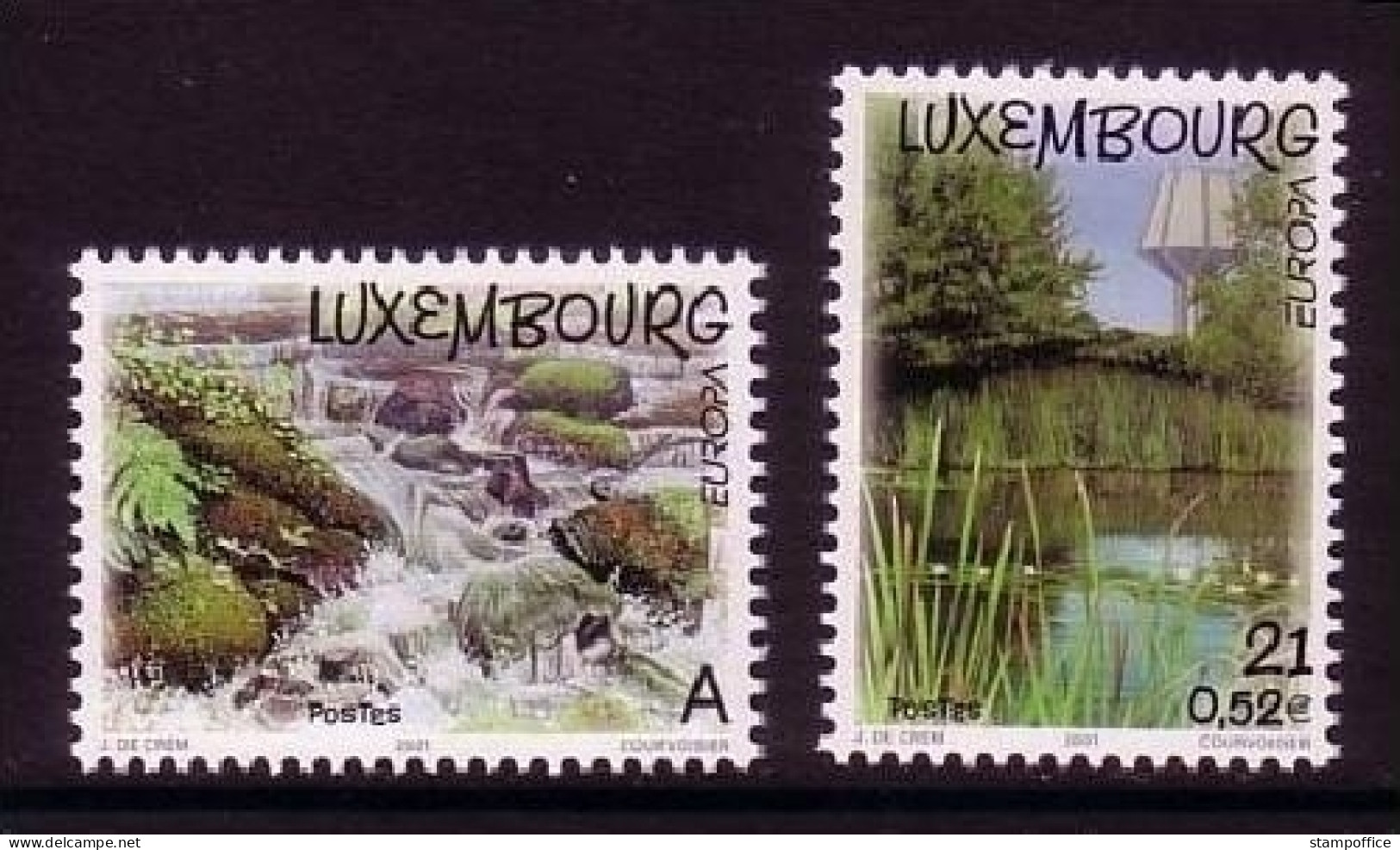 LUXEMBOURG MI-NR. 1530-1531 POSTFRISCH(MINT) EUROPA 2001 WASSER - 2001