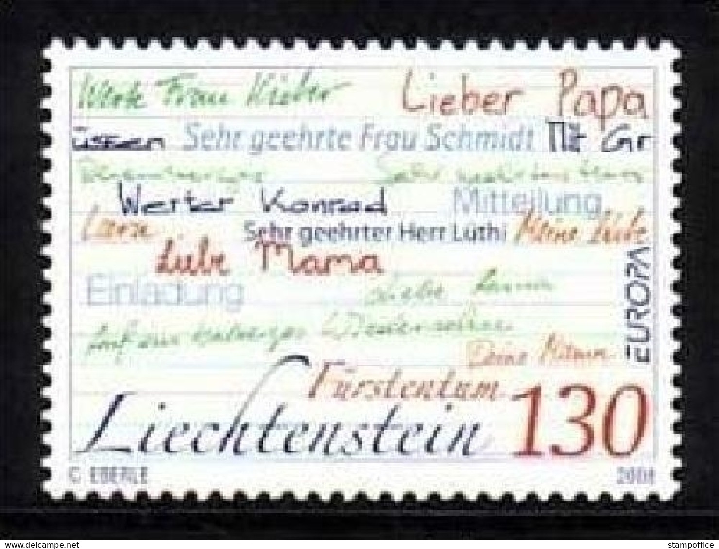 LIECHTENSTEIN MI-NR. 1470 POSTFRISCH(MINT) EUROPA CEPT 2008 DER BRIEF - 2008