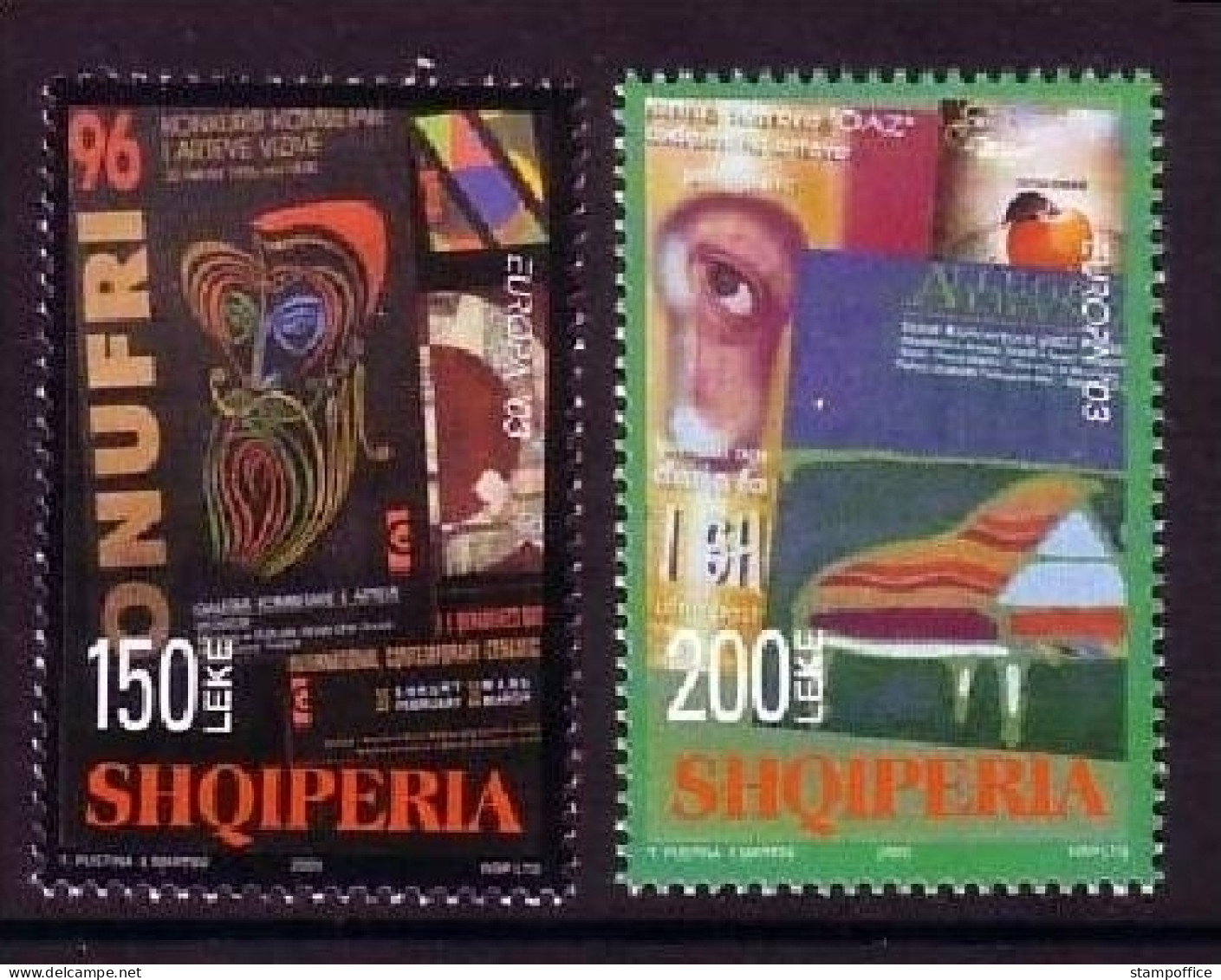 ALBANIEN MI-NR. 2928-2929 POSTFRISCH(MINT) EUROPA 2003 PLAKATKUNST - 2003