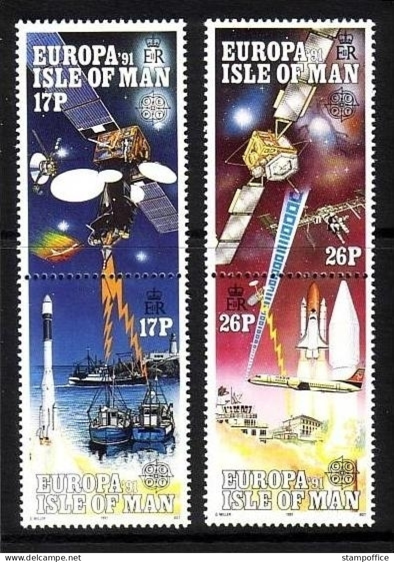 ISLE OF MAN MI-NR. 464-467 POSTFRISCH(MINT) EUROPA 1991 - EUROPÄISCHE WELTRAUMFAHRT - 1991