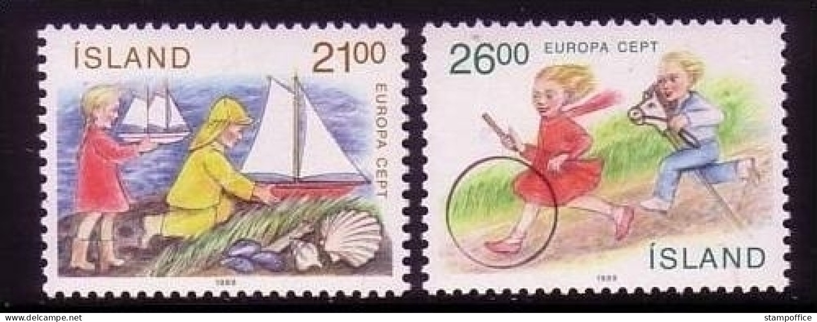 ISLAND MI-NR. 701-702 POSTFRISCH(MINT) EUROPA 1989 KINDERSPIELE - 1989