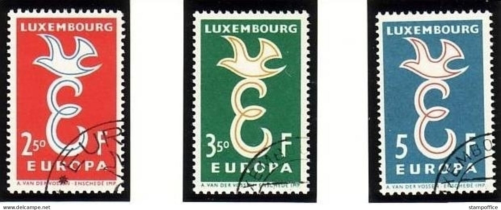 LUXEMBOURG MI-NR. 590-592 GESTEMPELT(USED) EUROPA 1958 - 1958