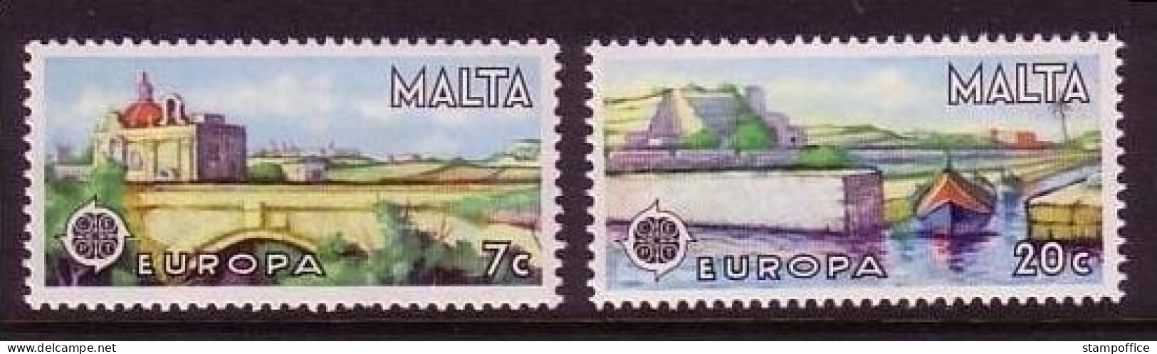 MALTA MI-NR. 554-555 POSTFRISCH(MINT) EUROPA 1977 - LANDSCHAFTEN BOOT - 1977