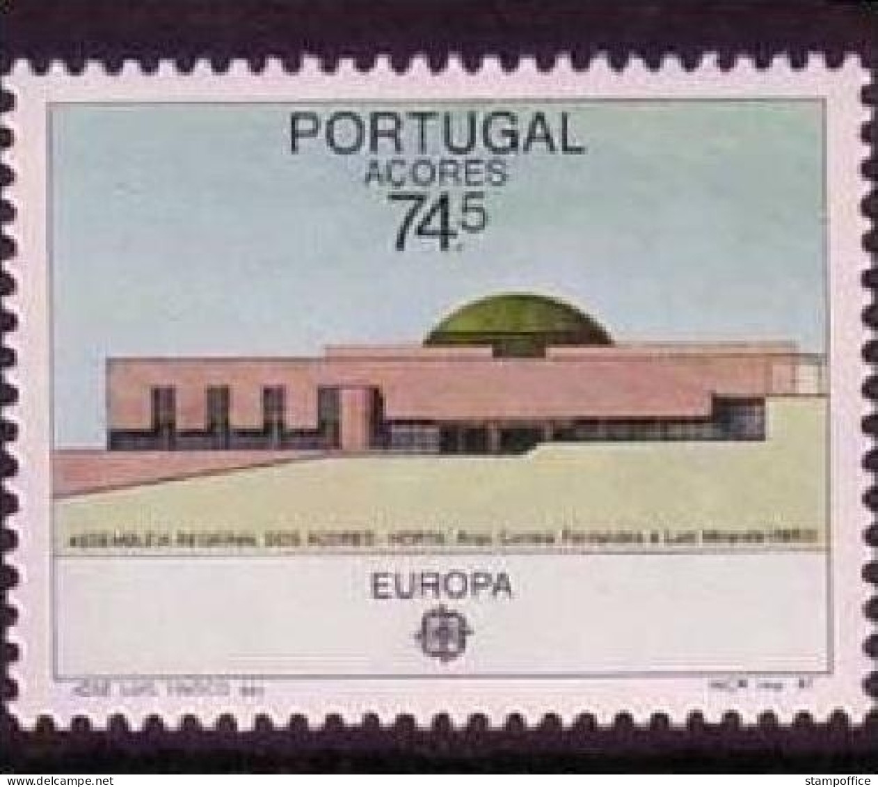 AZOREN MI-NR. 383 POSTFRISCH(MINT) EUROPA 1987 - MODERNE ARCHITEKTUR - 1987