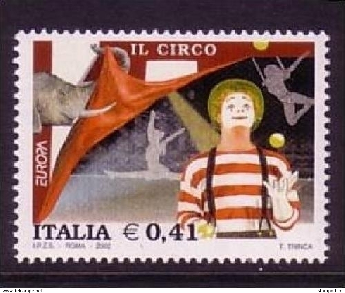 ITALIEN MI-NR. 2842 POSTFRISCH(MINT) EUROPA 2002 ZIRKUS - 2002