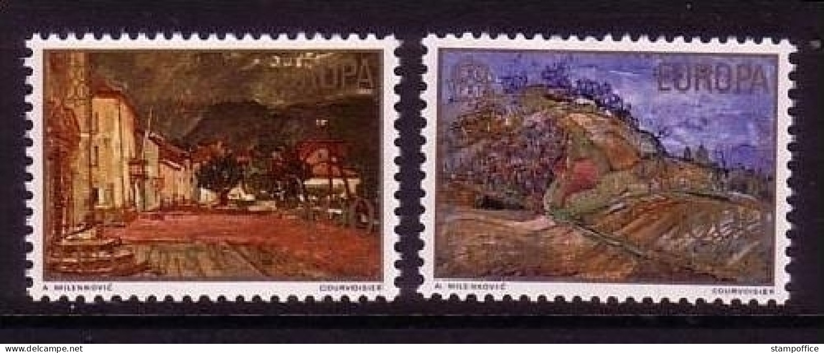 JUGOSLAWIEN MI-NR. 1684-1685 POSTFRISCH(MINT) EUROPA 1977 LANDSCHAFTEN GEMÄLDE - 1977