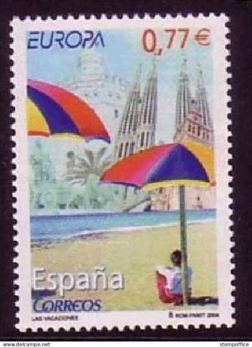 SPANIEN MI-NR. 3951 POSTFRISCH(MINT) EUROPA 2004 FERIEN STRAND SONNENSCHIRME - 2004