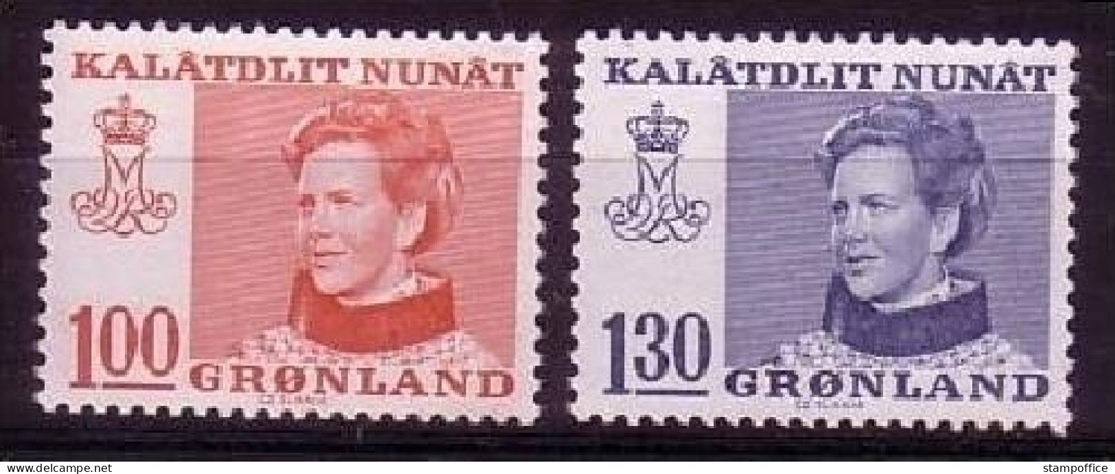 GRÖNLAND MI-NR. 101-102 POSTFRISCH(MINT) KÖNIGIN MARGRETHE II. - Ungebraucht