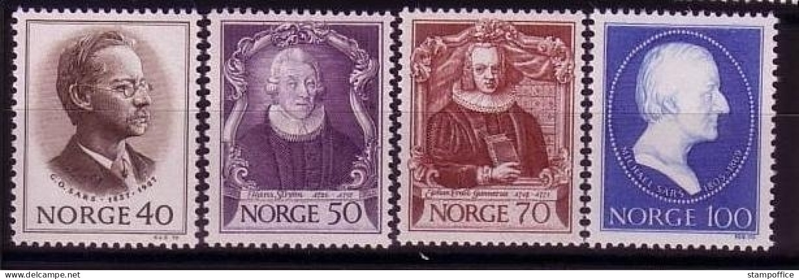 NORWEGEN Mi-Nr. 613-616 POSTFRISCH(MINT) NATURWISSENSCHAFTLER ZOOLOGEN - Ungebraucht