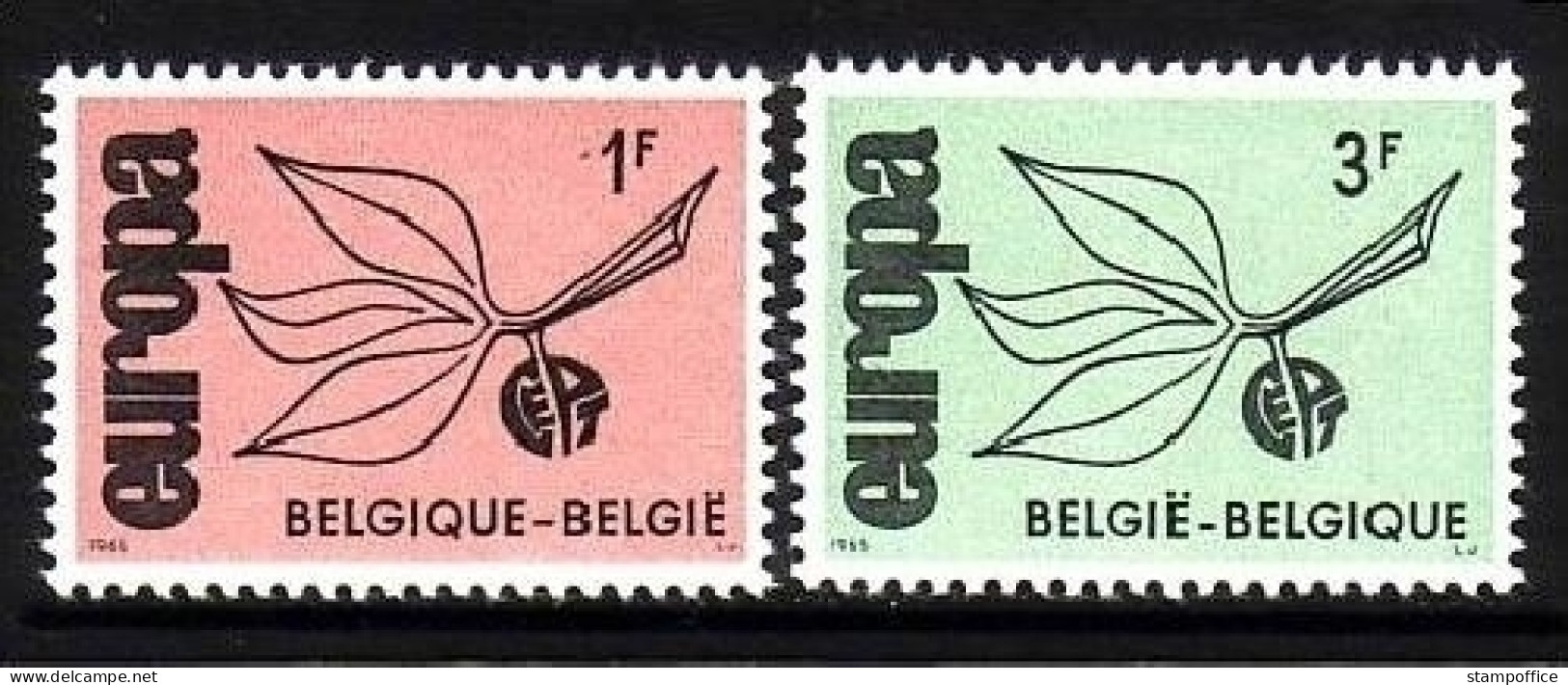 BELGIEN MI-NR. 1399-1400 POSTFRISCH(MINT) EUROPA 1965 - ZWEIG - 1965