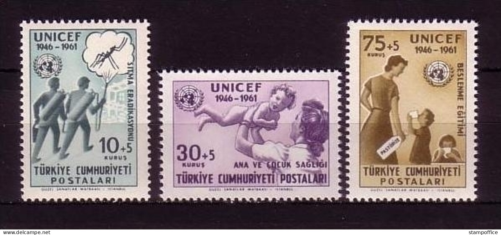 TÜRKEI MI-NR. 1827-1829 POSTFRISCH(MINT) UNICEF - Neufs