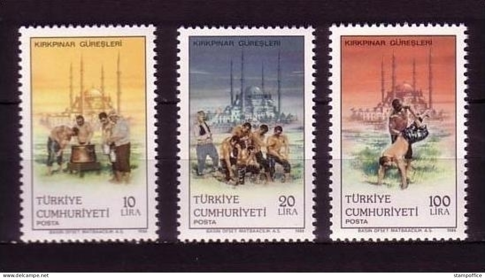 TÜRKEI MI-NR. 2751-2753 POSTFRISCH(MINT) NATIONALE RINGWETTKÄMPFE SELIM MOSCHEE - Unused Stamps