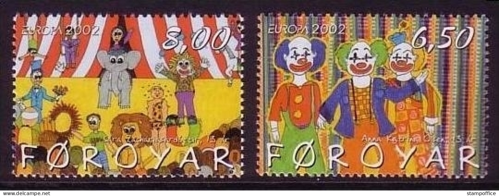 FÄRÖER MI-NR. 423-424 POSTFRISCH(MINT) EUROPA 2002 ZIRKUS - 2002