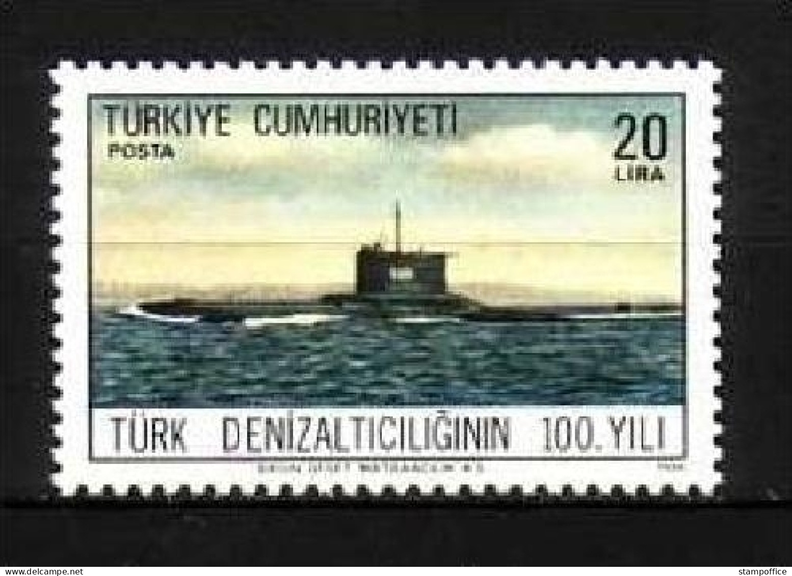 TÜRKEI MI-NR. 2746 POSTFRISCH(MINT) U-BOOTE DER TÜRKISCHE MARINE - UNTERSEEBOOT "ABDULHAMIT" - Submarines