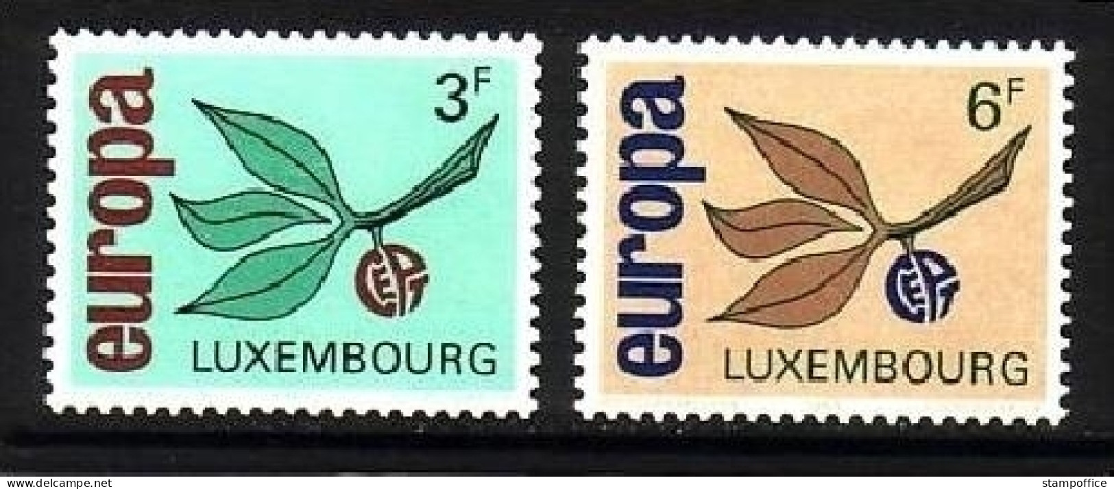 LUXEMBOURG MI-NR. 715-716 POSTFRISCH(MINT) EUROPA 1965 - ZWEIG - 1965