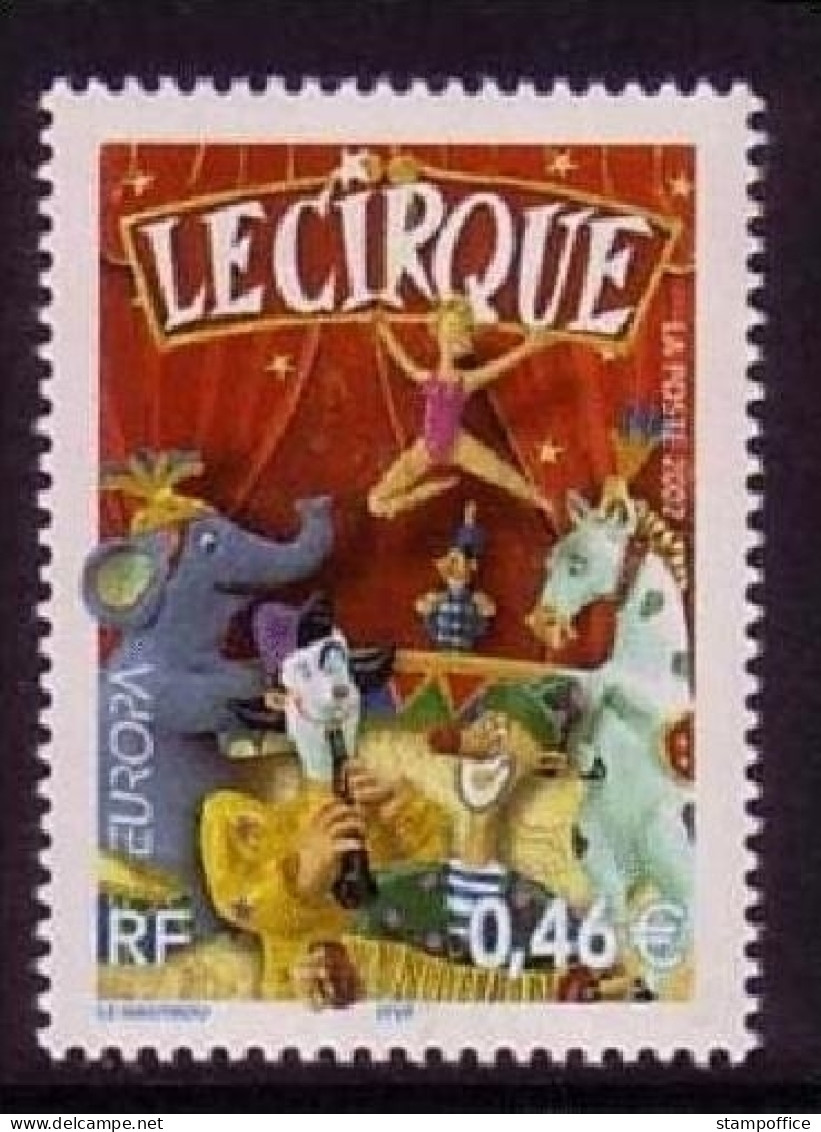 FRANKREICH MI-NR. 3603 POSTFRISCH(MINT) EUROPA 2002 ZIRKUS ELEFANT PFERD CLOWN - 2002