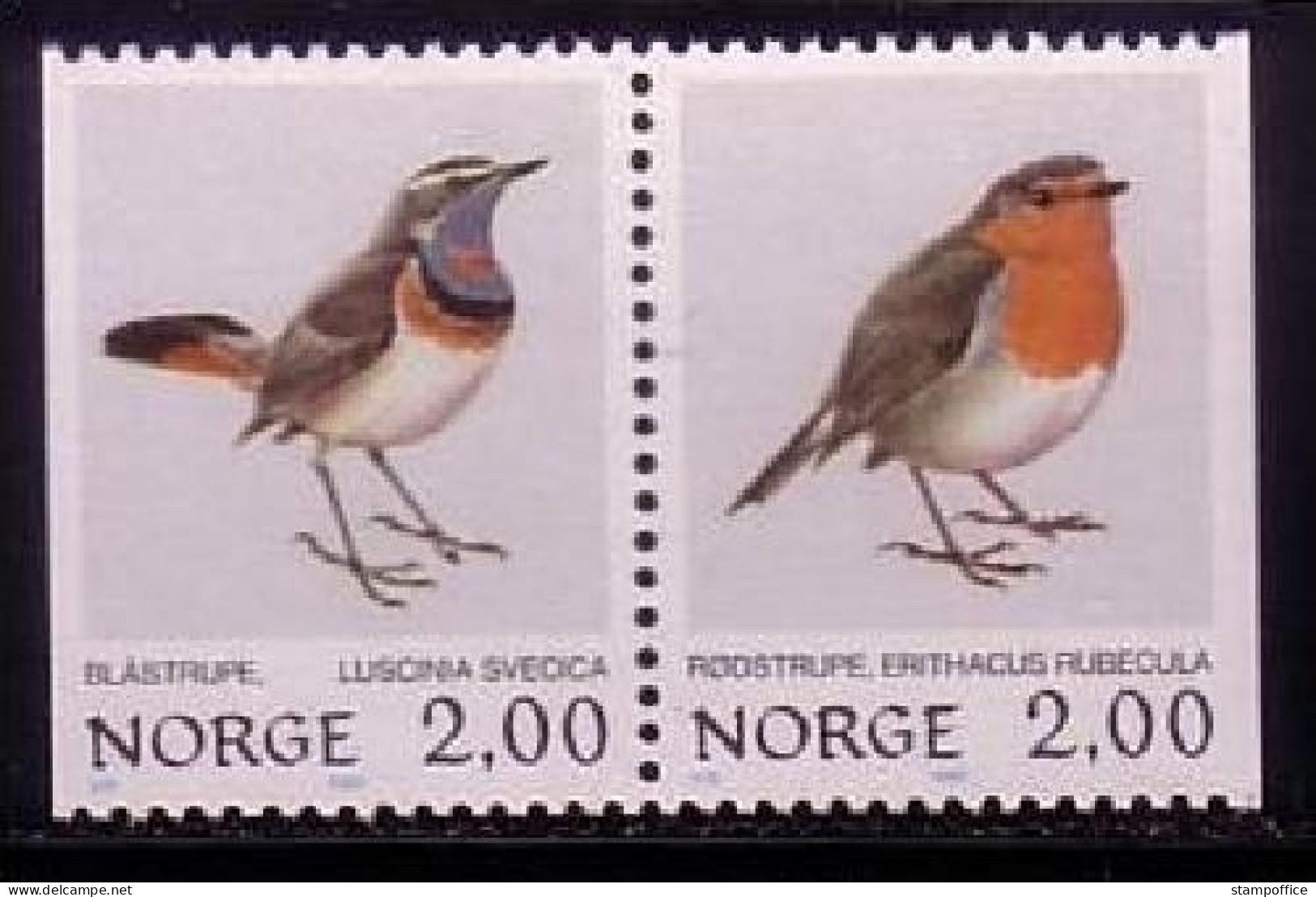 NORWEGEN MI-NR. 860-861 POSTFRISCH(MINT) VÖGEL BLAUKEHLCHEN ROTKEHLCHEN - Unused Stamps