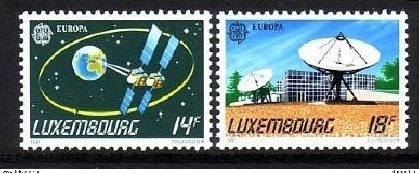 LUXEMBOURG MI-NR. 1271-1272 POSTFRISCH(MINT) EUROPA 1991 EUROPÄISCHE WELTRAUMFAHRT - 1991