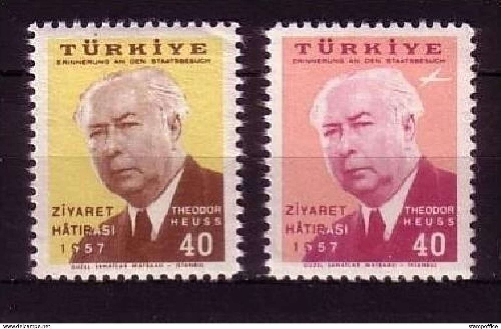 TÜRKEI MI-NR. 1516-1517 POSTFRISCH(MINT) STAATSBESUCH VON THEODOR HEUSS - Unused Stamps