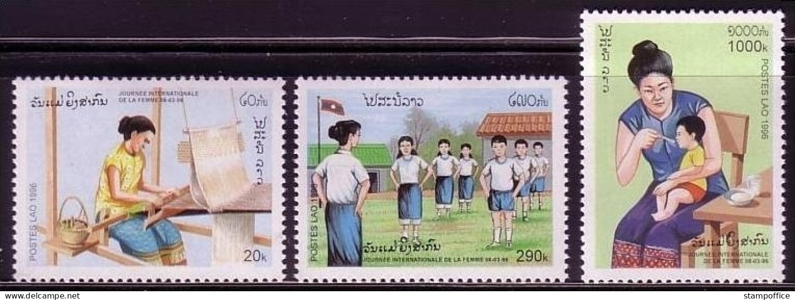 LAOS MI-NR. 1509-1511 POSTFRISCH(MINT) INTERNATIONALER FRAUENTAG 1996 - Laos