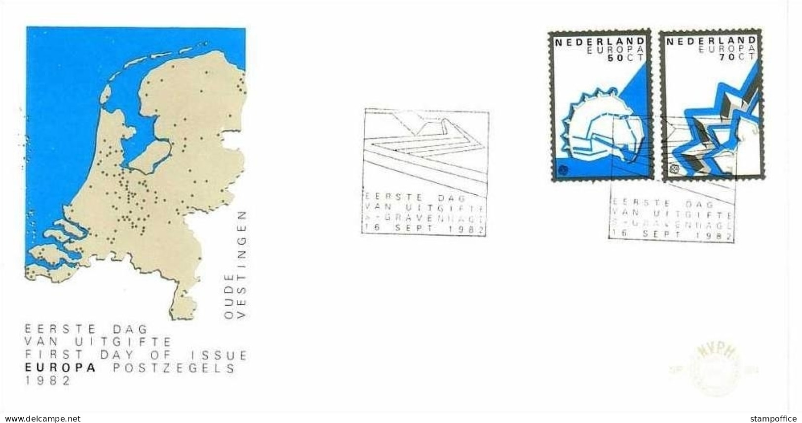 NIEDERLANDE MI-NR. 1219-1220 FDC EUROPA 1982 HISTORISCHE EREIGNISSE - 1982