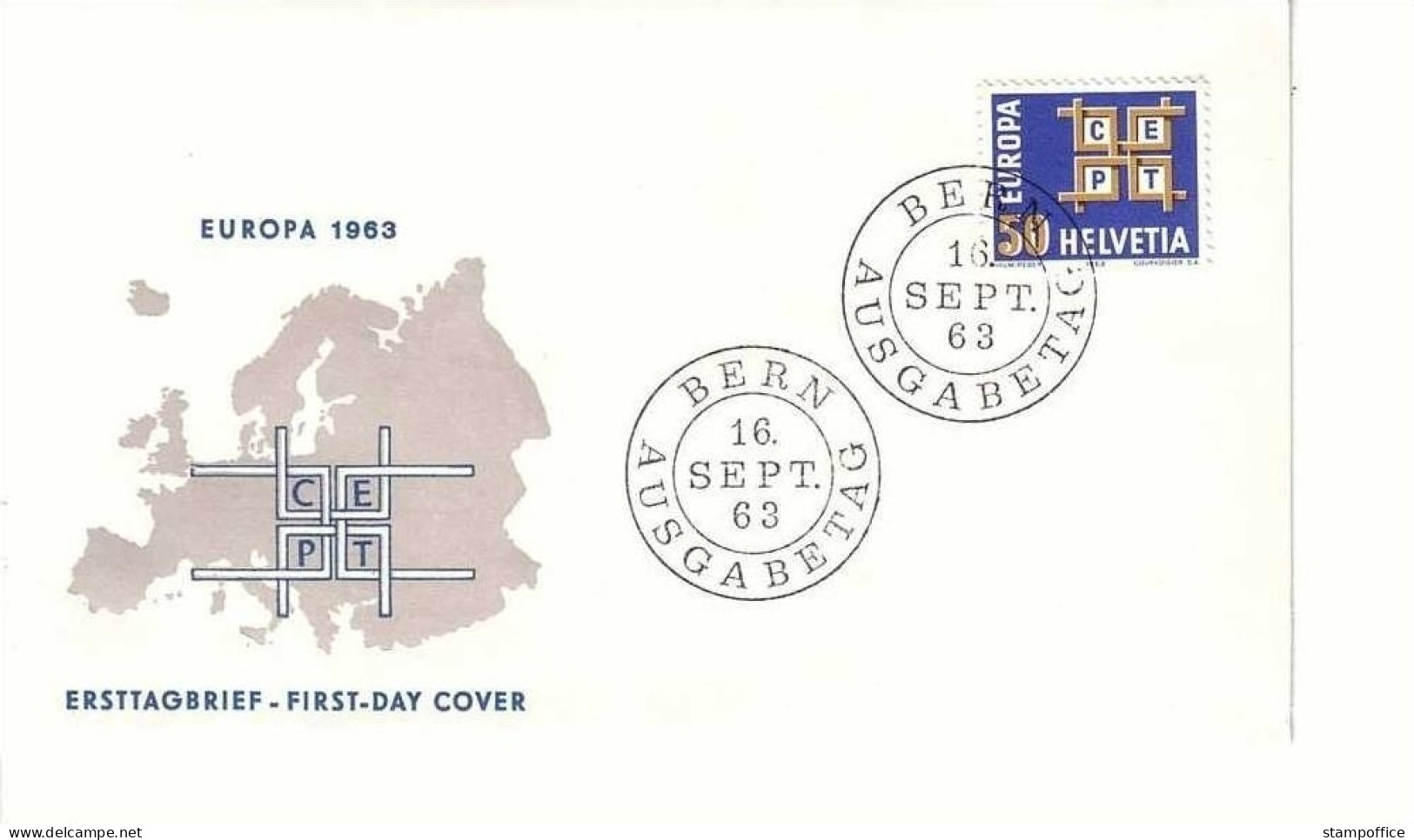 SCHWEIZ MI-NR. 781 FDC CEPT 1963 - 1963