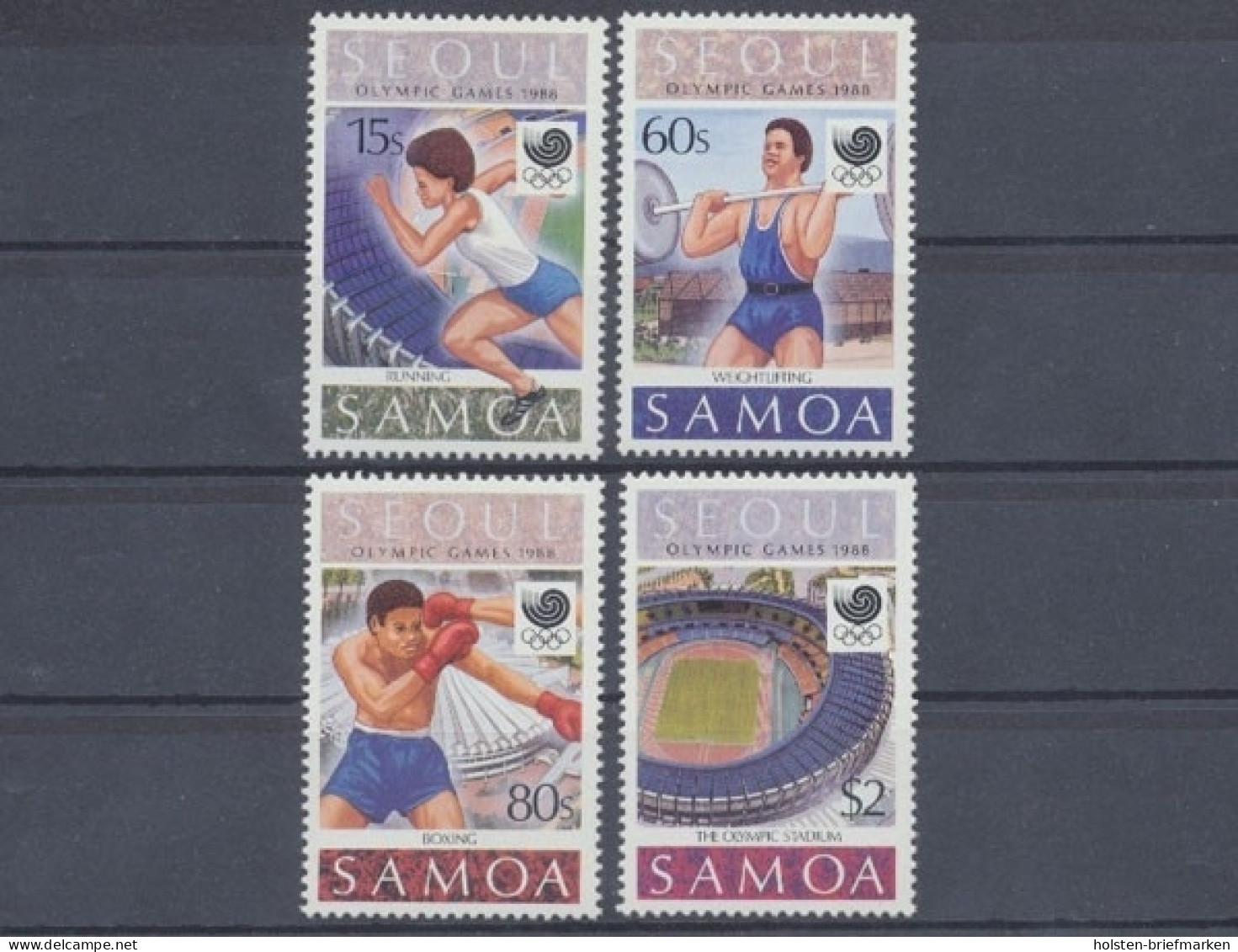 Samoa, Olympiade, MiNr. 645-648, Postfrisch - Samoa