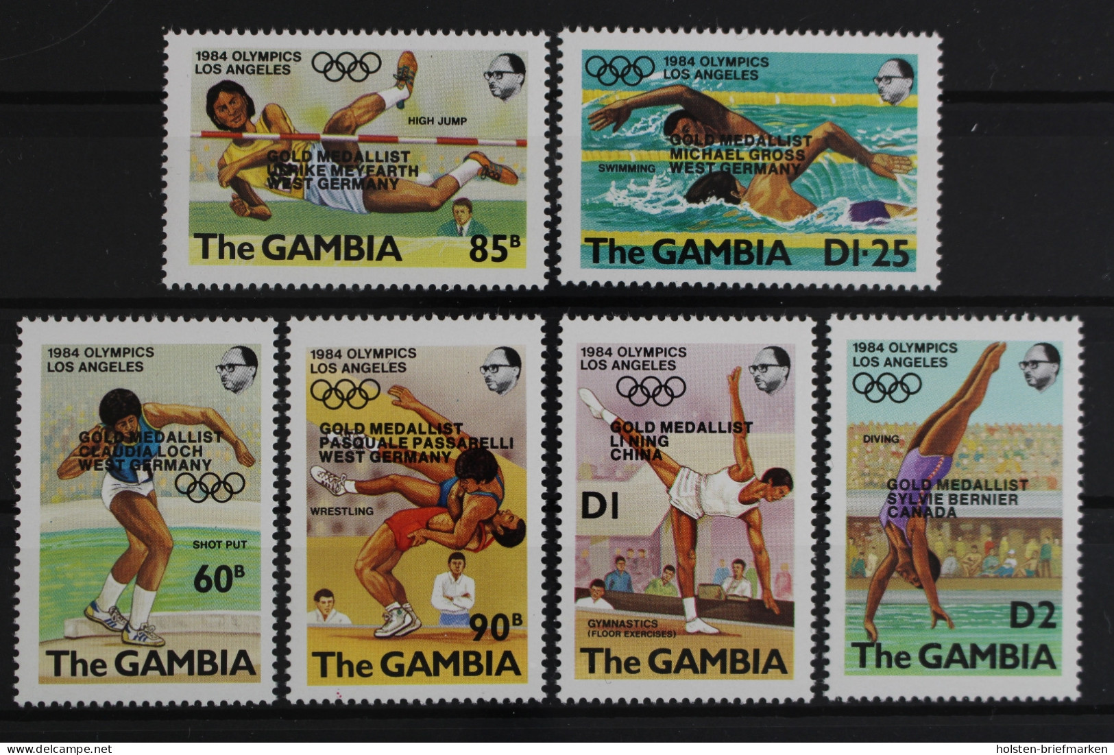 Gambia, Olympiade, MiNr. 576-581, Postfrisch - Gambie (1965-...)