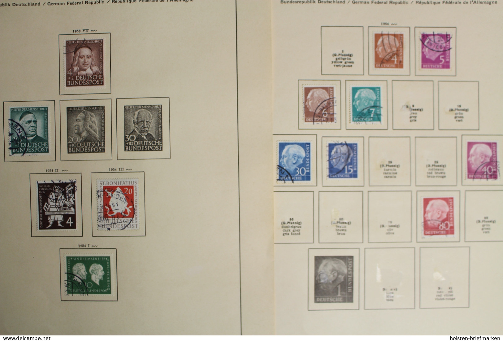 Deutschland (BRD) 1951-1959, Gestempelte Sammlung - Collections
