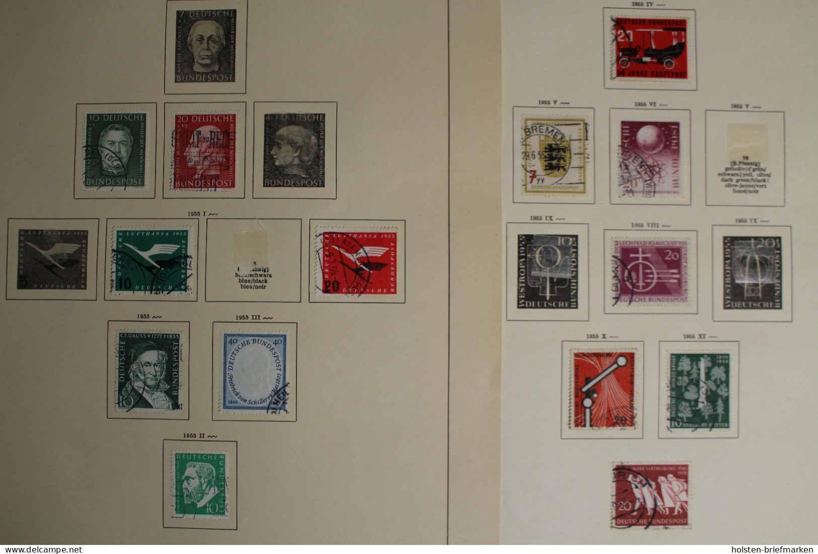 Deutschland (BRD) 1951-1959, Gestempelte Sammlung - Sammlungen