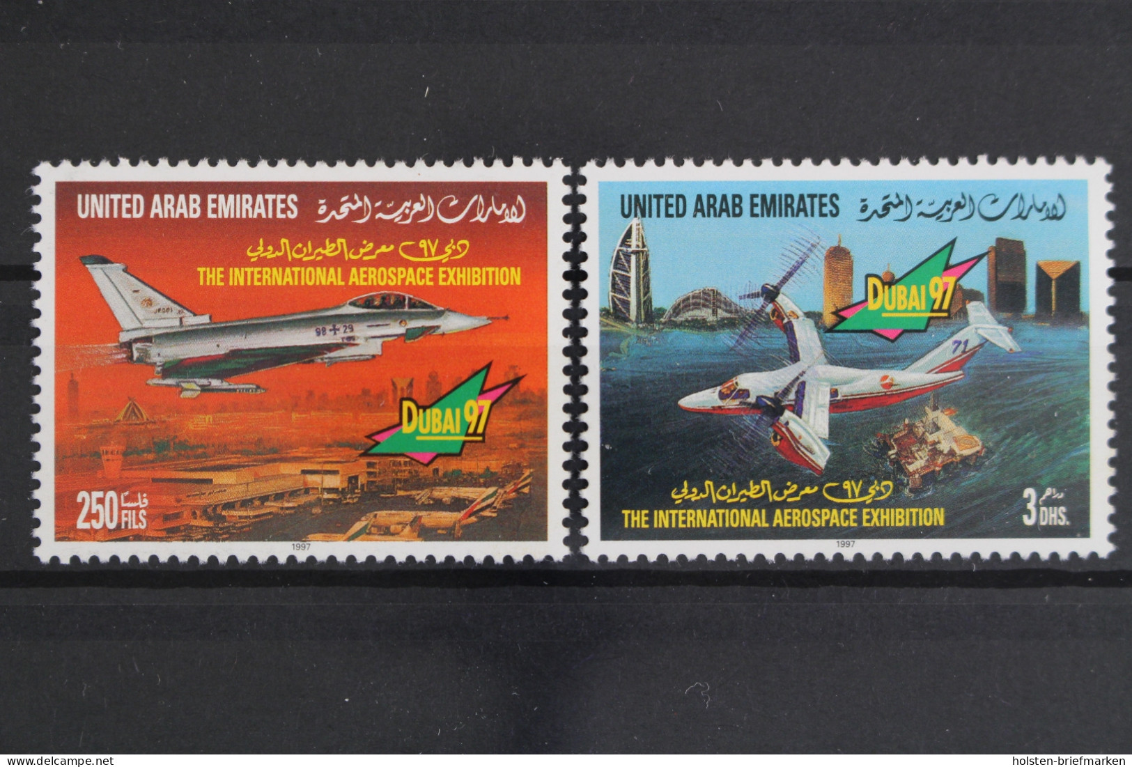 Verein. Arab. Emirate, Flugzeuge, MiNr. 563-564, Postfrisch - Emiratos Árabes Unidos