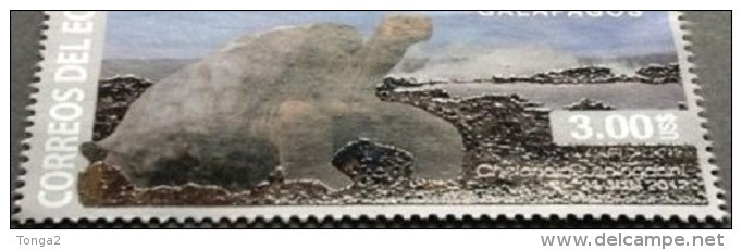 Ecuador 2012 Tortoise - Turtle - MNH - With Volcano Dust Affixed - See 2nd Picture - Volcans