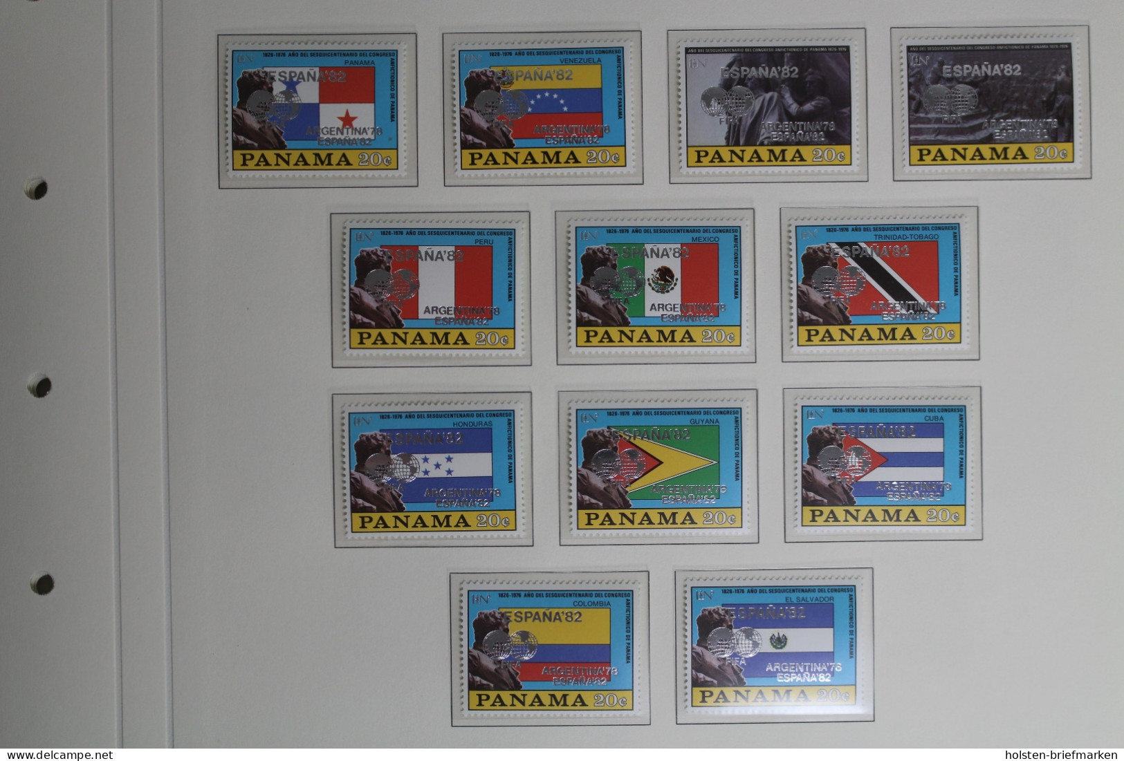 Panama, Fußball, MiNr. 1428-1517, 90 Werte Mit Aufdruck, Postfrisch - Panama