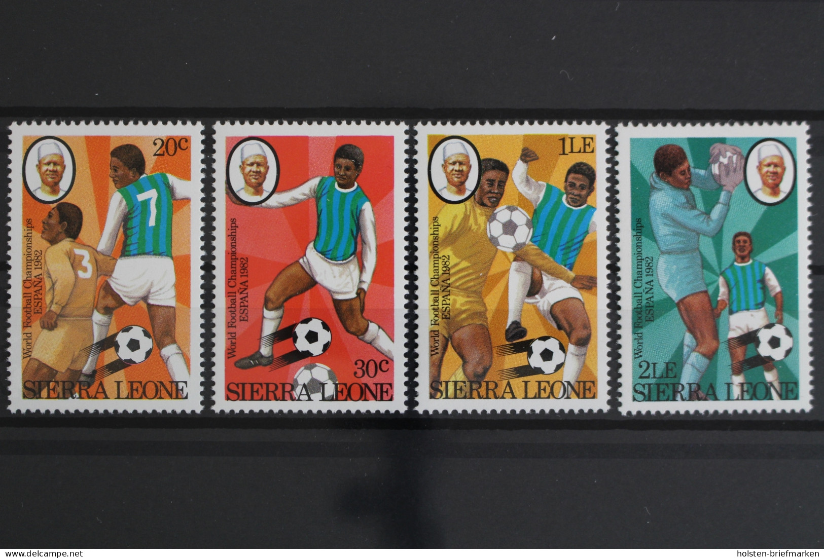 Sierra Leone, MiNr. 674-677, Fußball WM 1982, Postfrisch - Sierra Leone (1961-...)