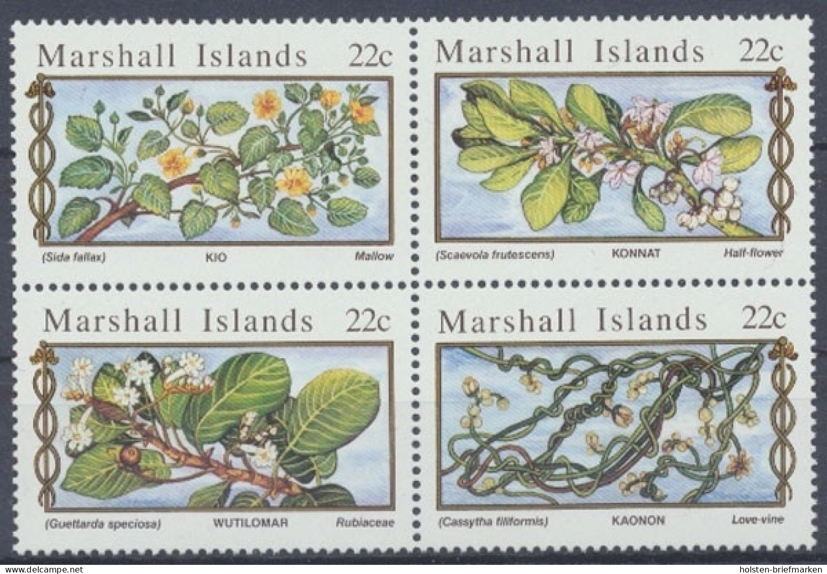 Marshall-Inseln, MiNr. 67-70, Viererblock, Postfrisch - Islas Marshall