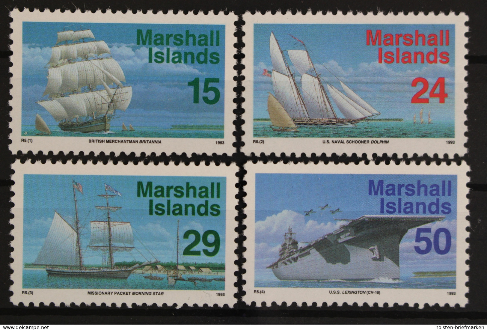 Marshall-Inseln, MiNr. 467-470, Schiffe, Postfrisch - Marshall Islands