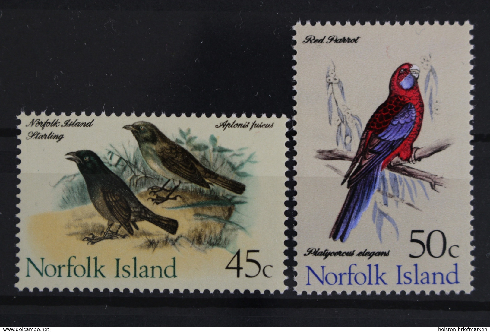 Norfolk-Inseln, MiNr. 117 + 118, Vögel, Postfrisch - Isla Norfolk