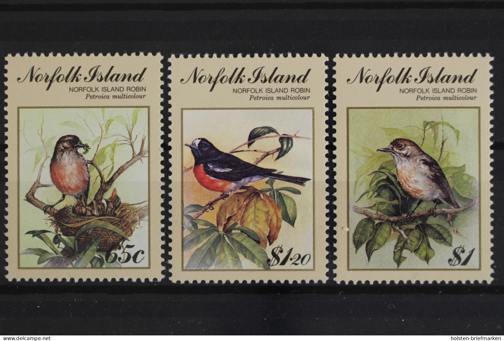 Norfolk-Inseln, MiNr. 490-492, Vögel, Birdpex, Postfrisch - Ile Norfolk