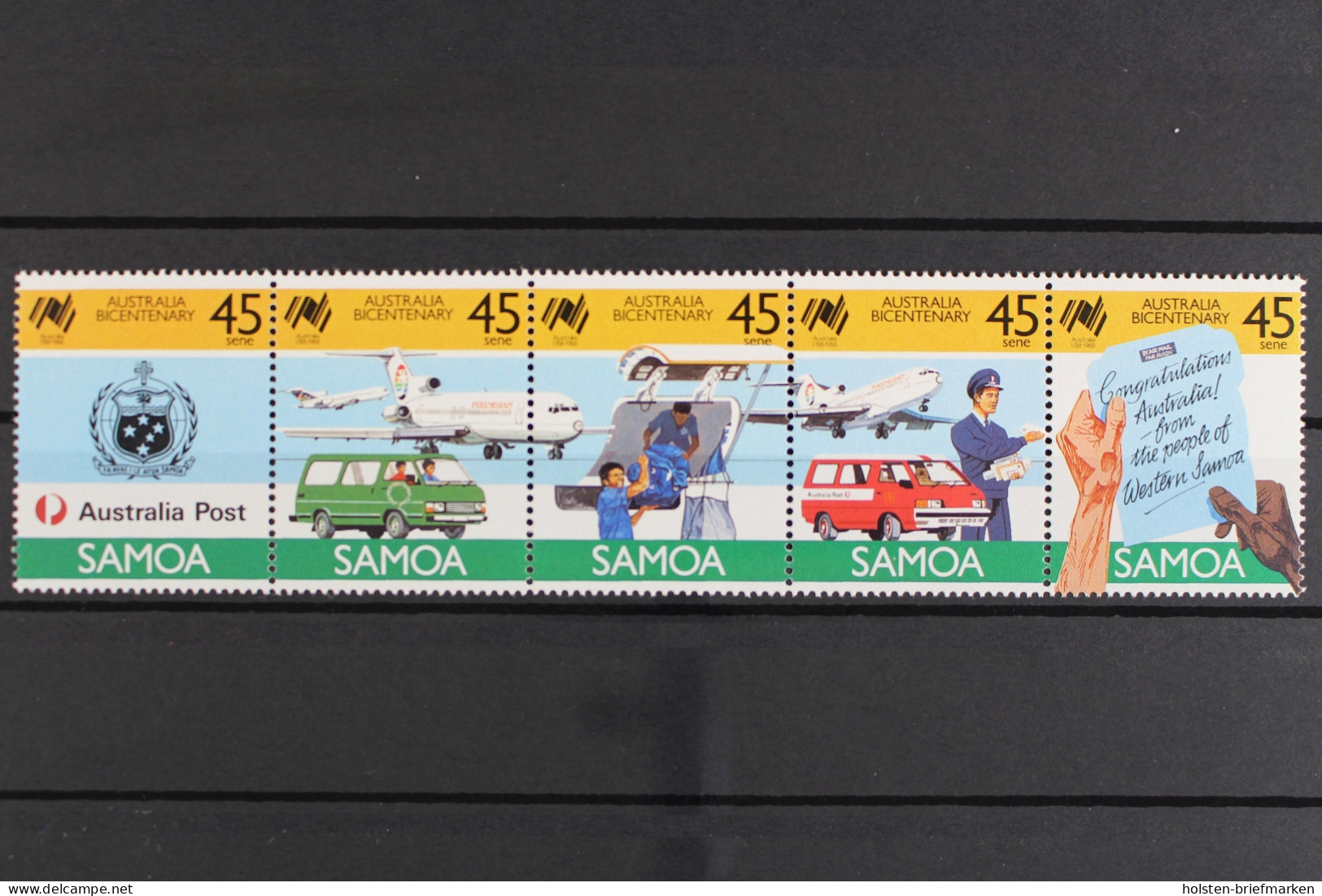 Samoa, MiNr. 630-634 ZD, Flugzeug, Auto, Postfrisch - Samoa