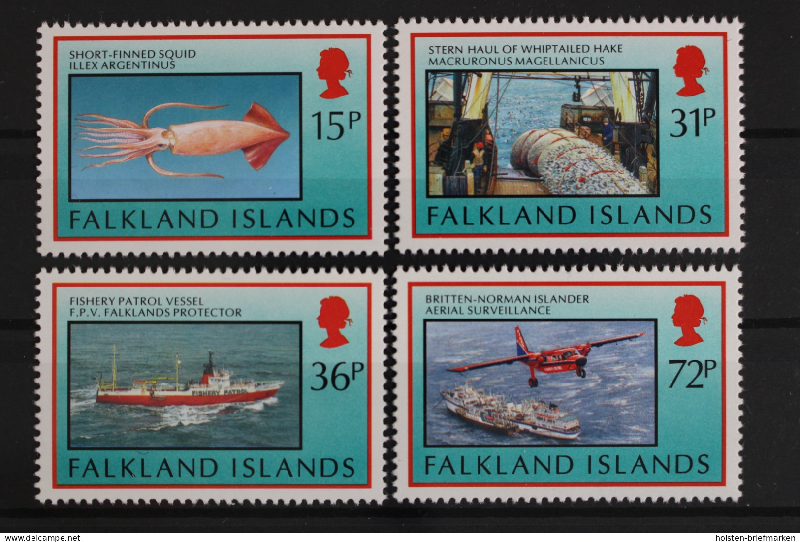 Falklandinseln, MiNr. 588-591, Fischerei, Postfrisch - Islas Malvinas