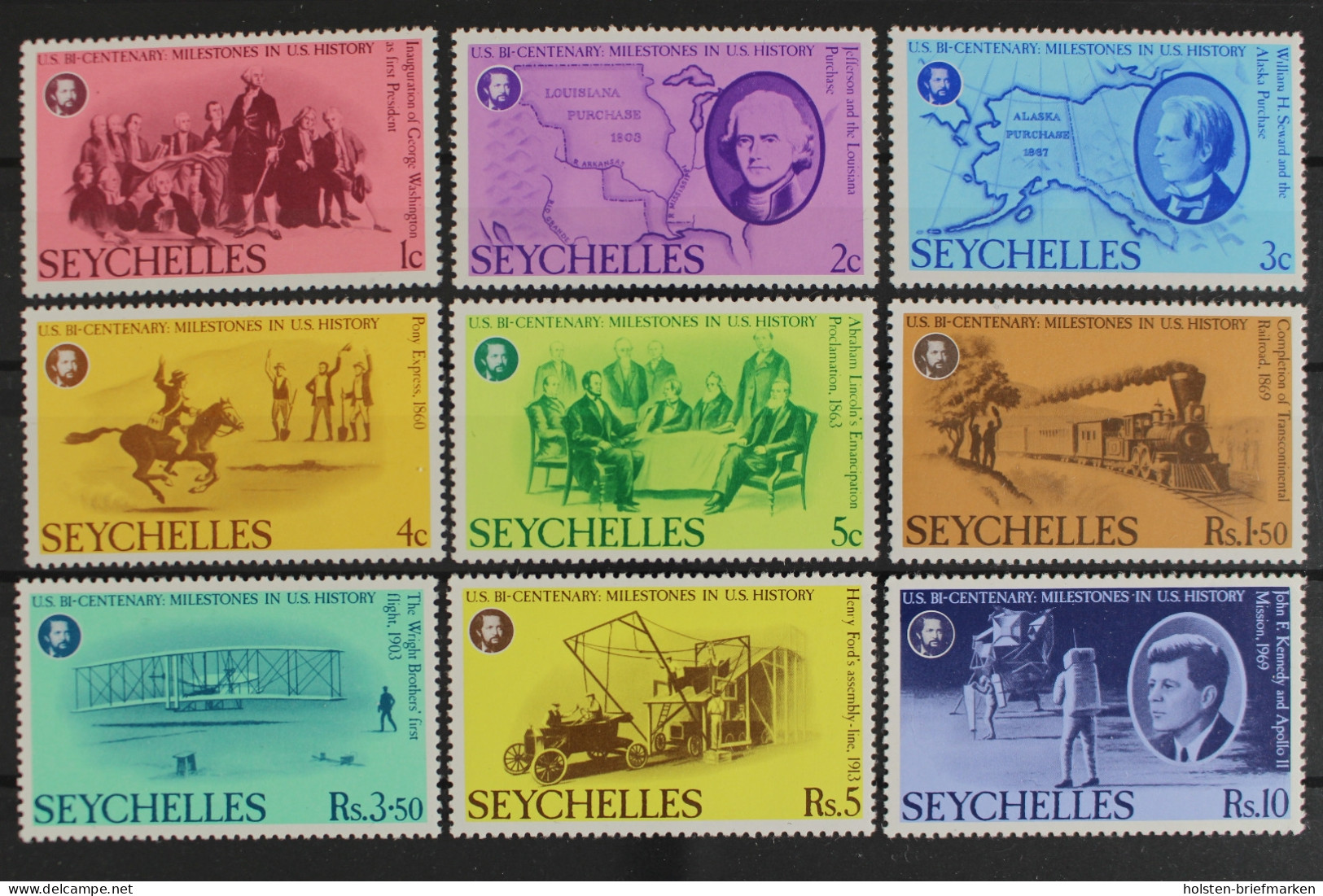 Seychellen, MiNr. 375-383, Postfrisch - Seychelles (1976-...)