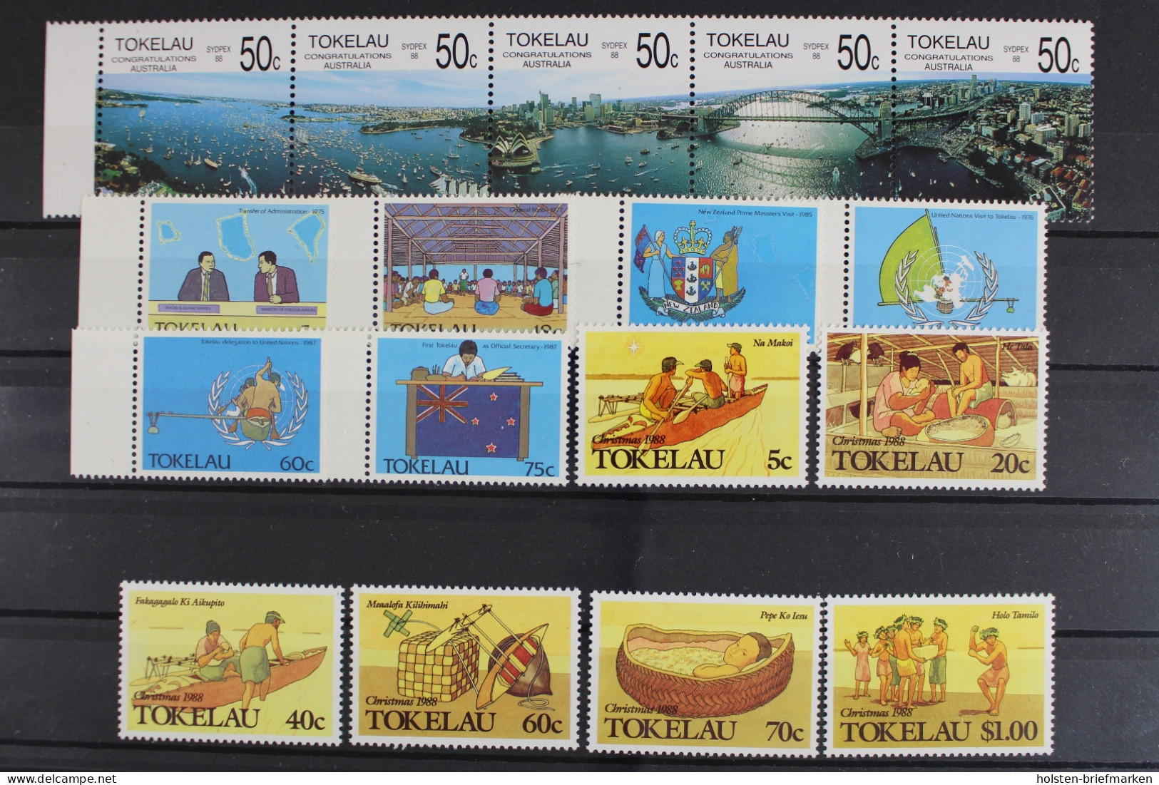 Tokelau-Inseln, MiNr. 148-164, Jahrgang 1988, Postfrisch - Tokelau