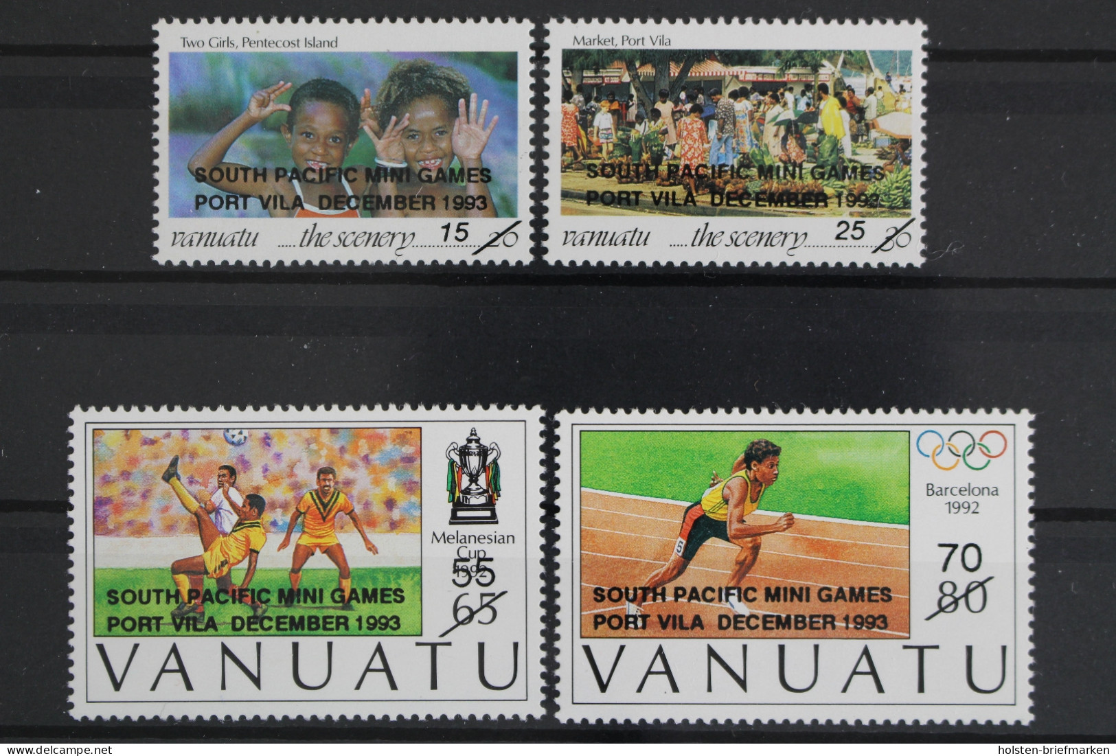 Vanuatu, MiNr. 943-946, Olympiade, Fußball, Postfrisch - Vanuatu (1980-...)