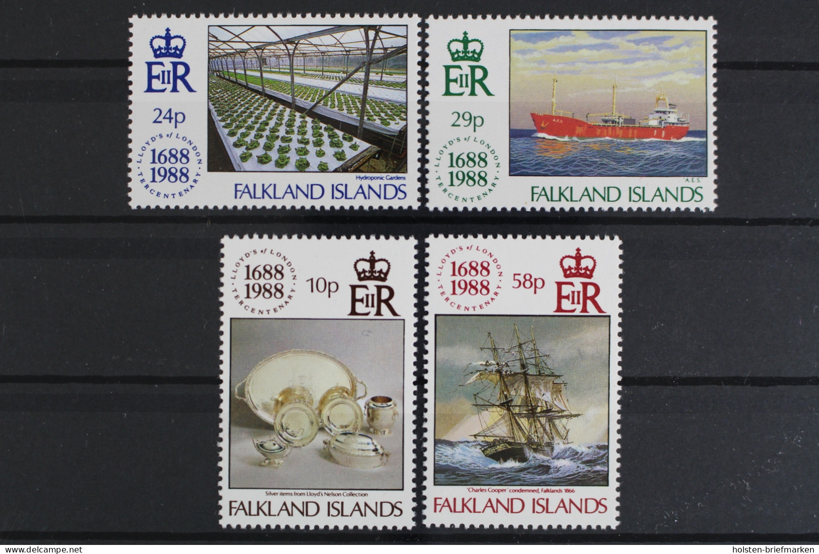 Falklandinseln, MiNr. 484-487, Schiffe, Postfrisch - Islas Malvinas