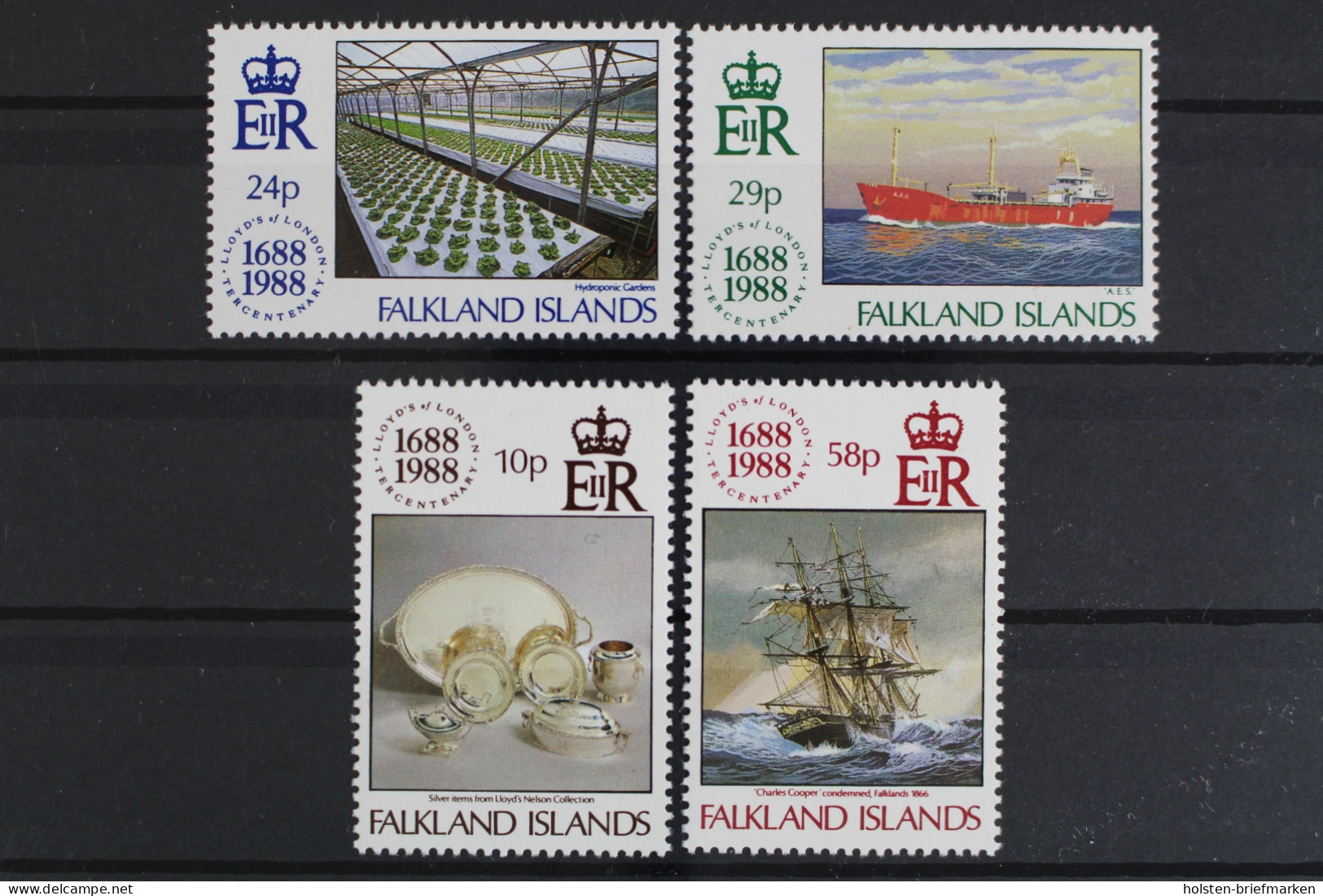 Falklandinseln, MiNr. 484-487, Schiffe, Postfrisch - Falklandeilanden